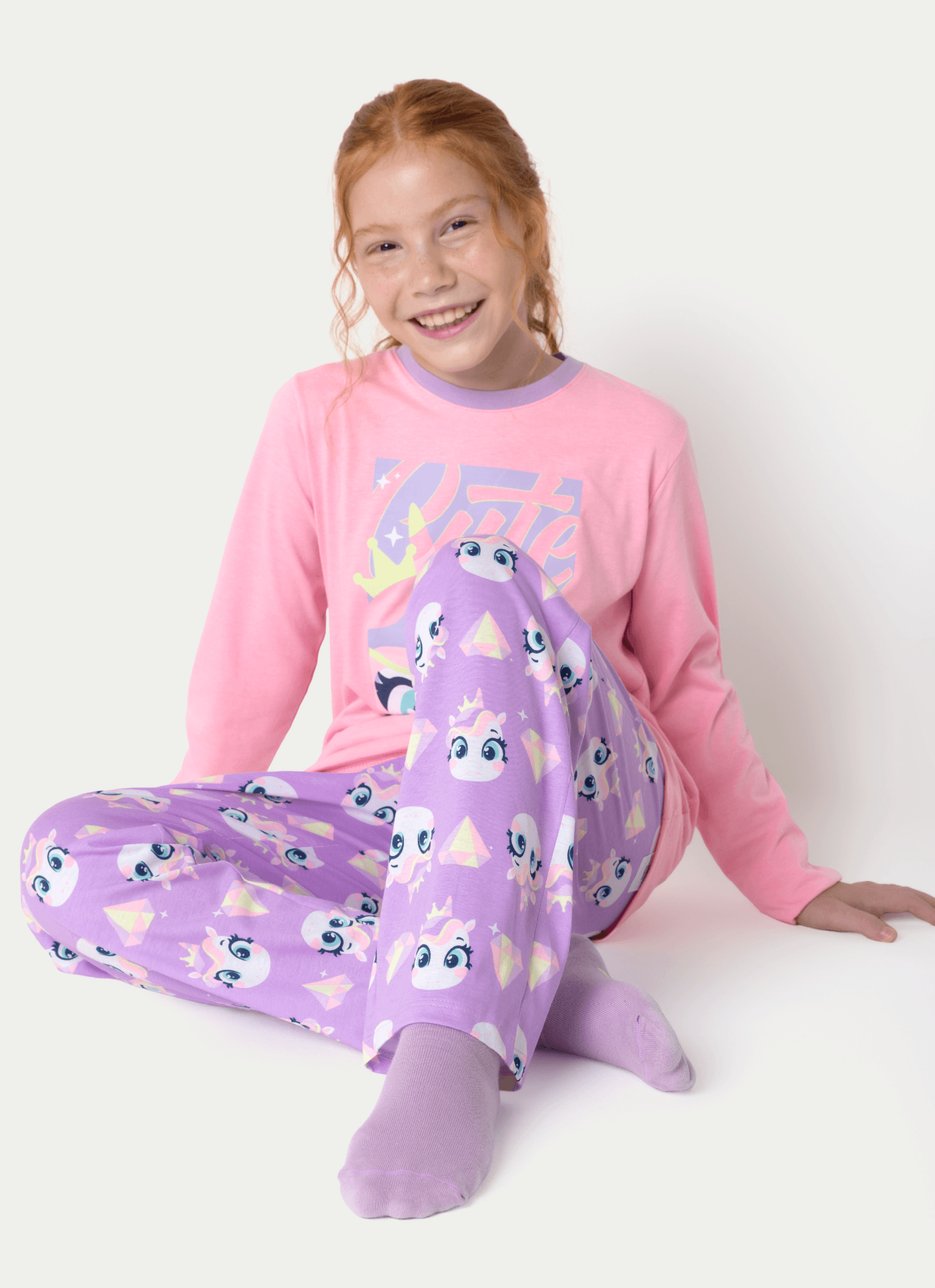 Pijama-Manga-Longa-Menina-Teen-Unicornio-Diamante