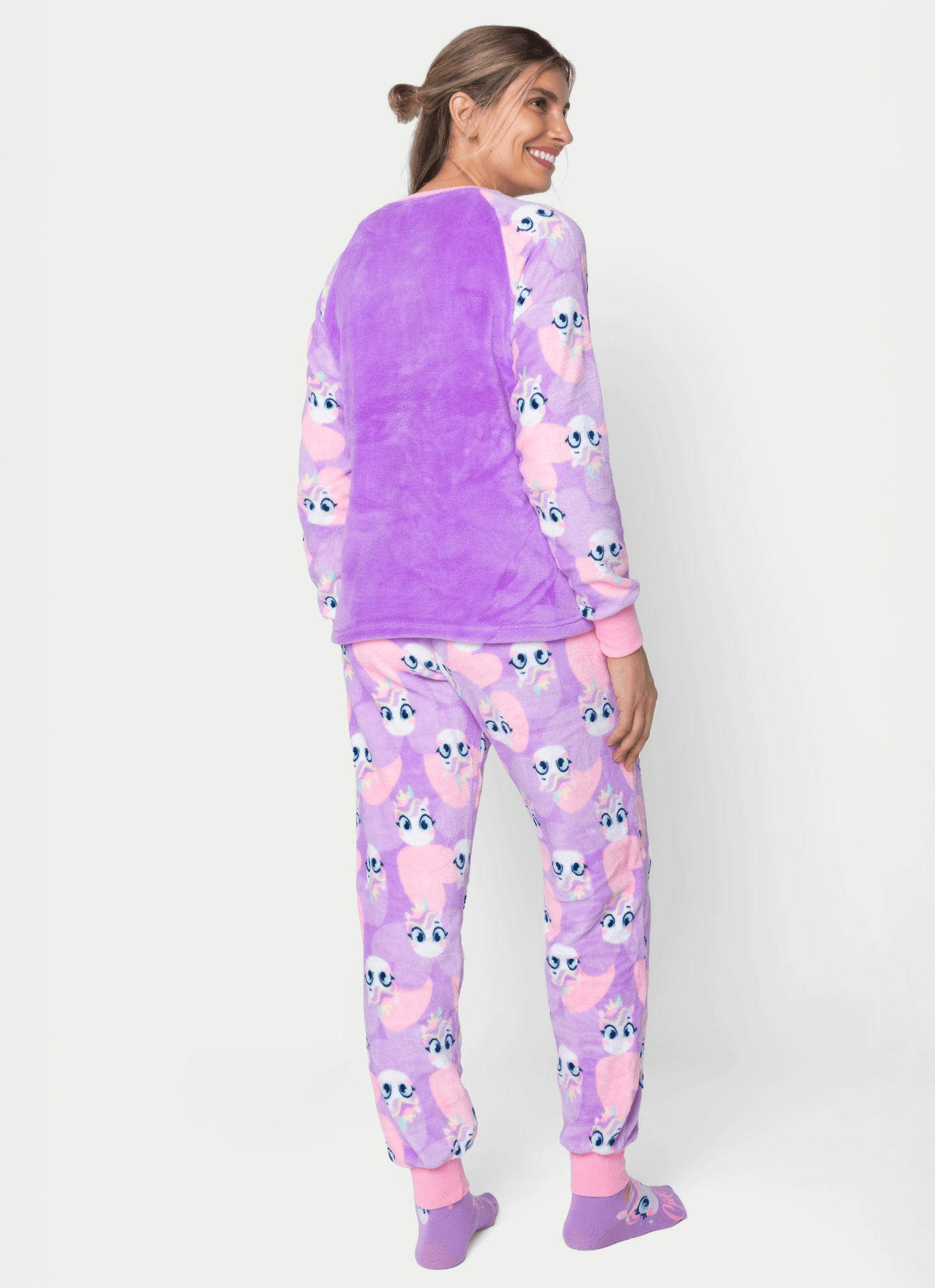 Pijama-Manga-Longa-Soft-Feminino-Unicornio-Diamante