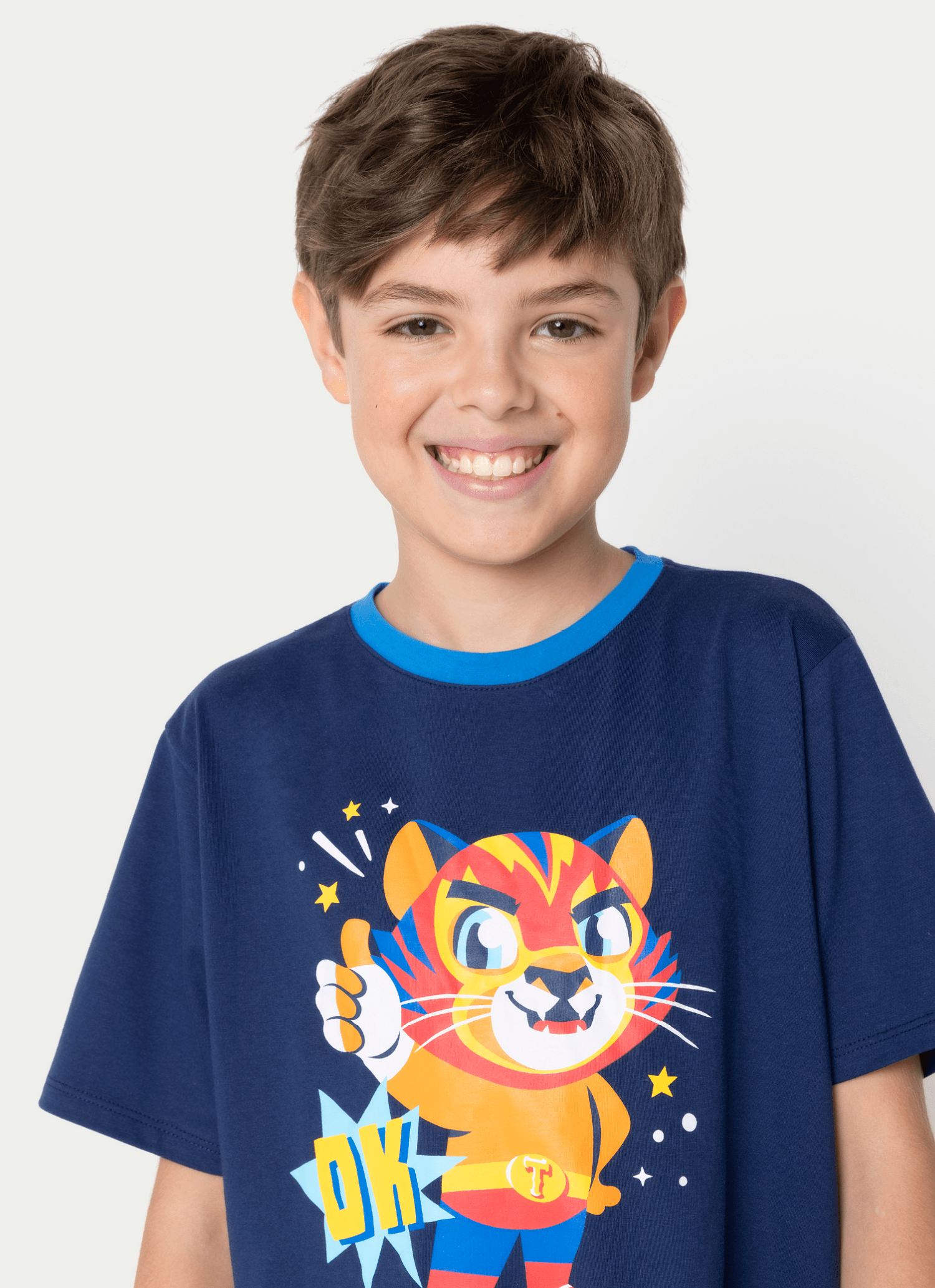 Pijama-Manga-Curta-Algodao-Menino-Teen-Tigre-Lucha