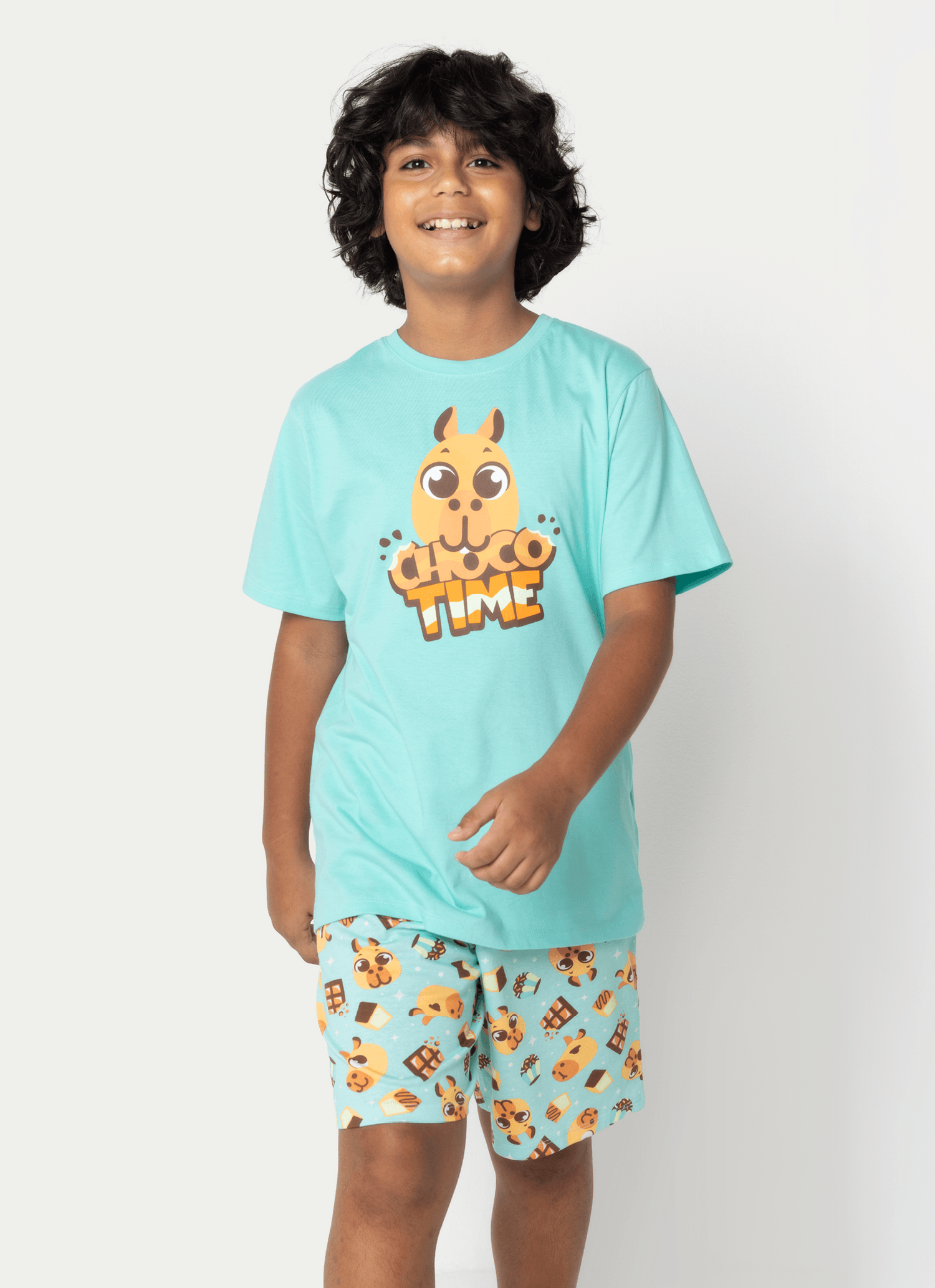 Pijama-Manga-Curta-Algodao-Menino-Teen-Capivara-Chocolate