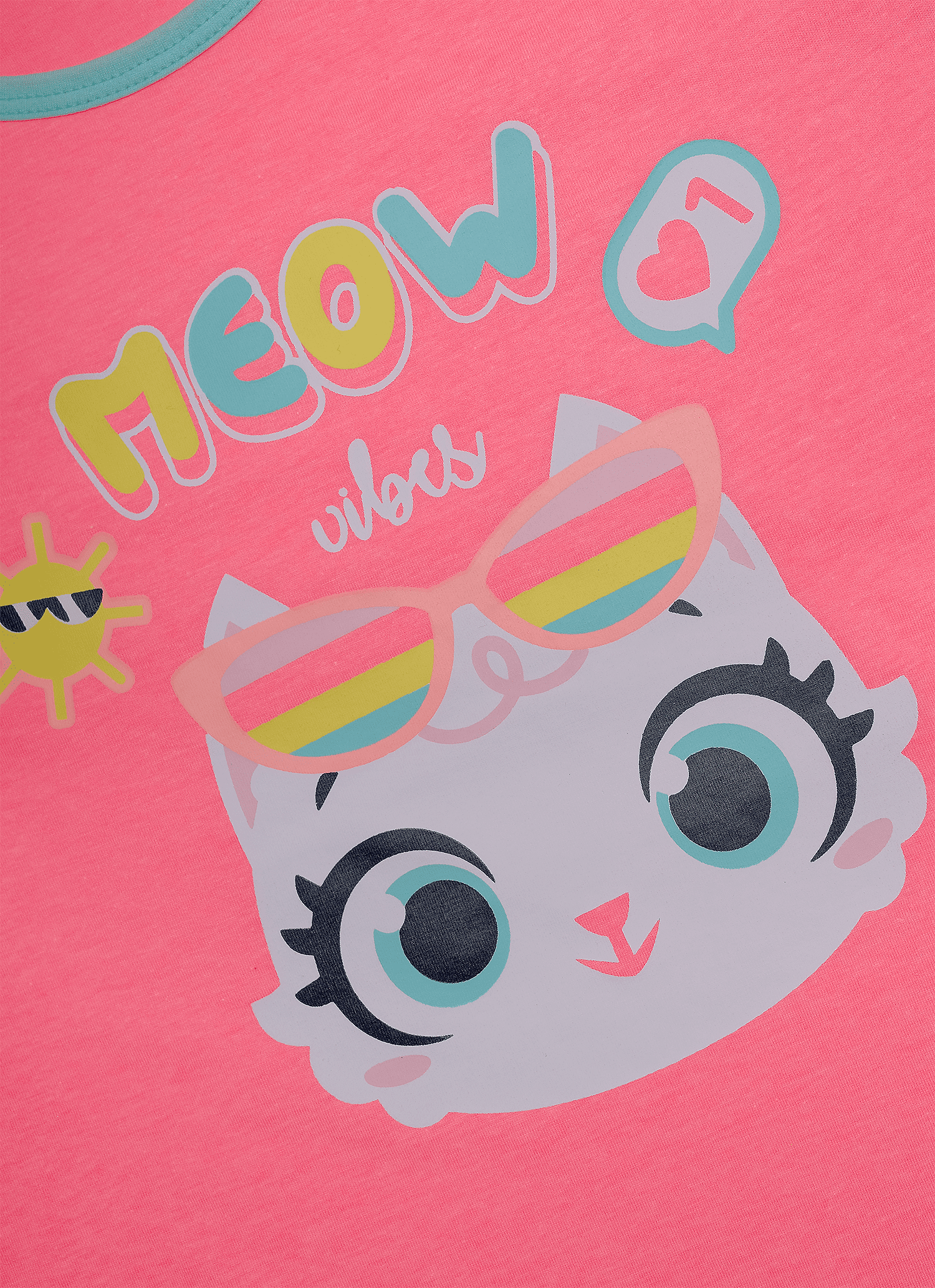 Pijama-Manga-Curta-Feminino-Gata-Meow