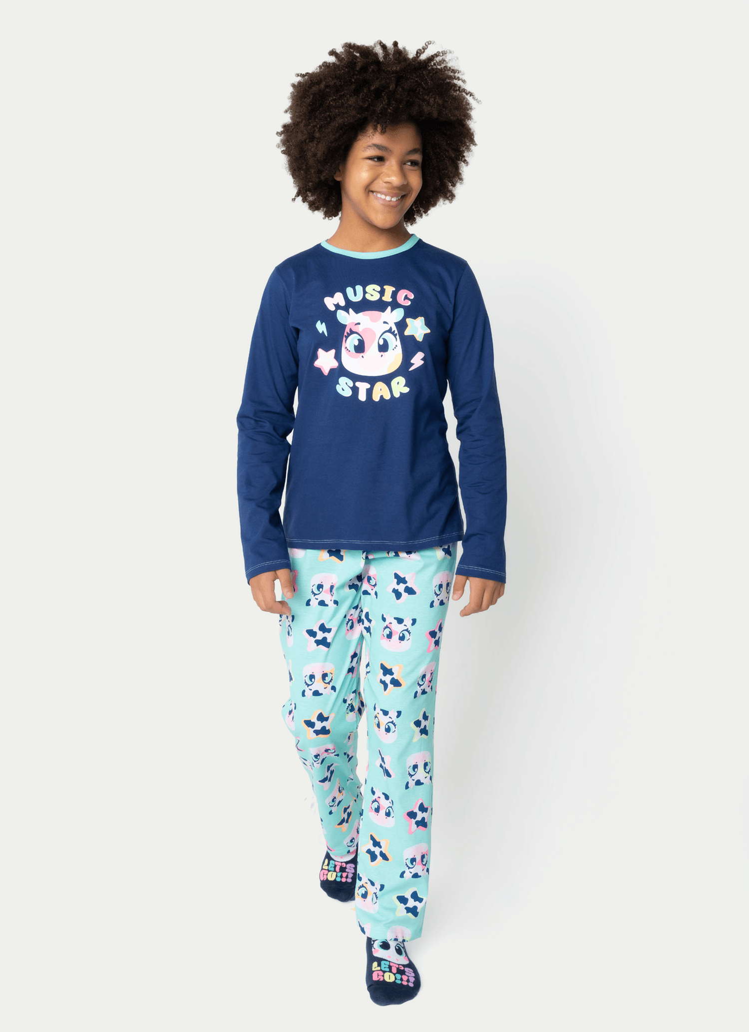 Pijama-Manga-Longa-Algodao-Menina-Teen-Vaca-Moosic