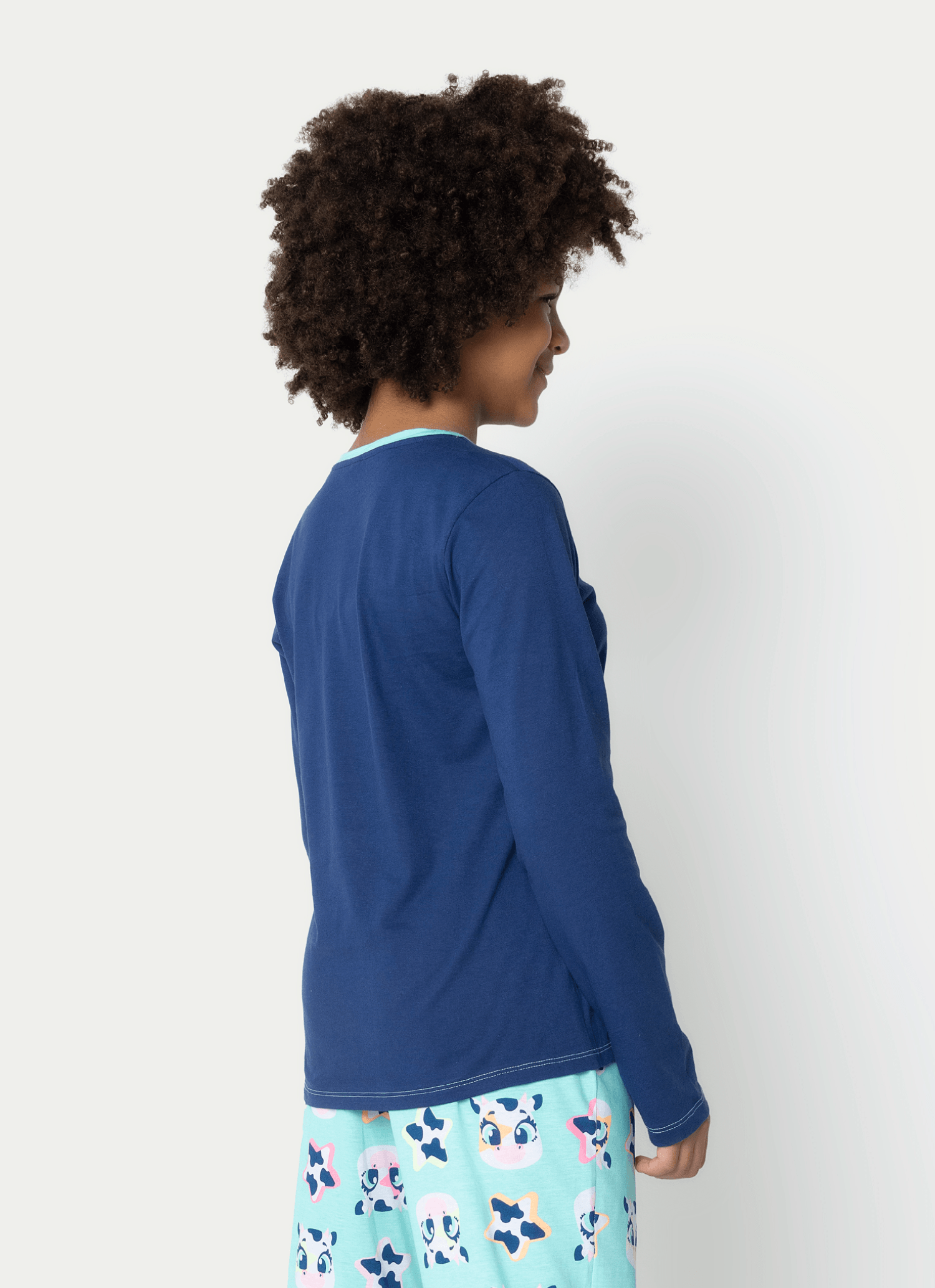 Pijama-Manga-Longa-Algodao-Menina-Teen-Vaca-Moosic