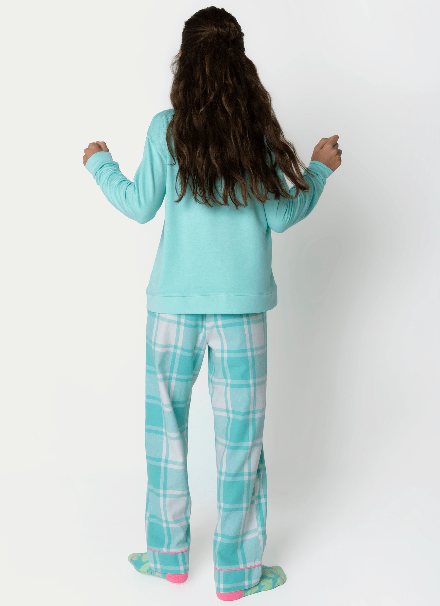 Pijama-Manga-Longa-Menina-Teen-Xadrez