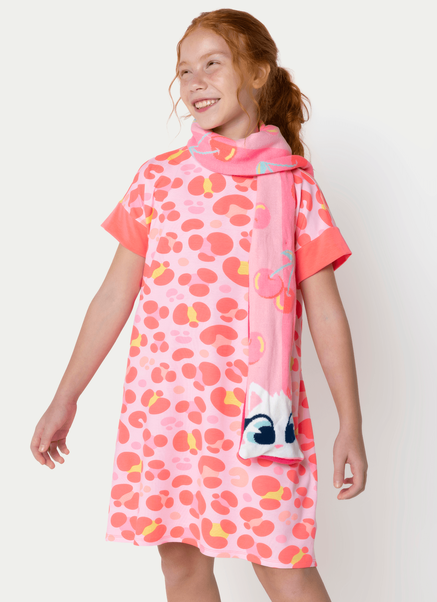 Camisola-Manga-Curta-Viscolycra-Menina-Teen-Gata-Cereja