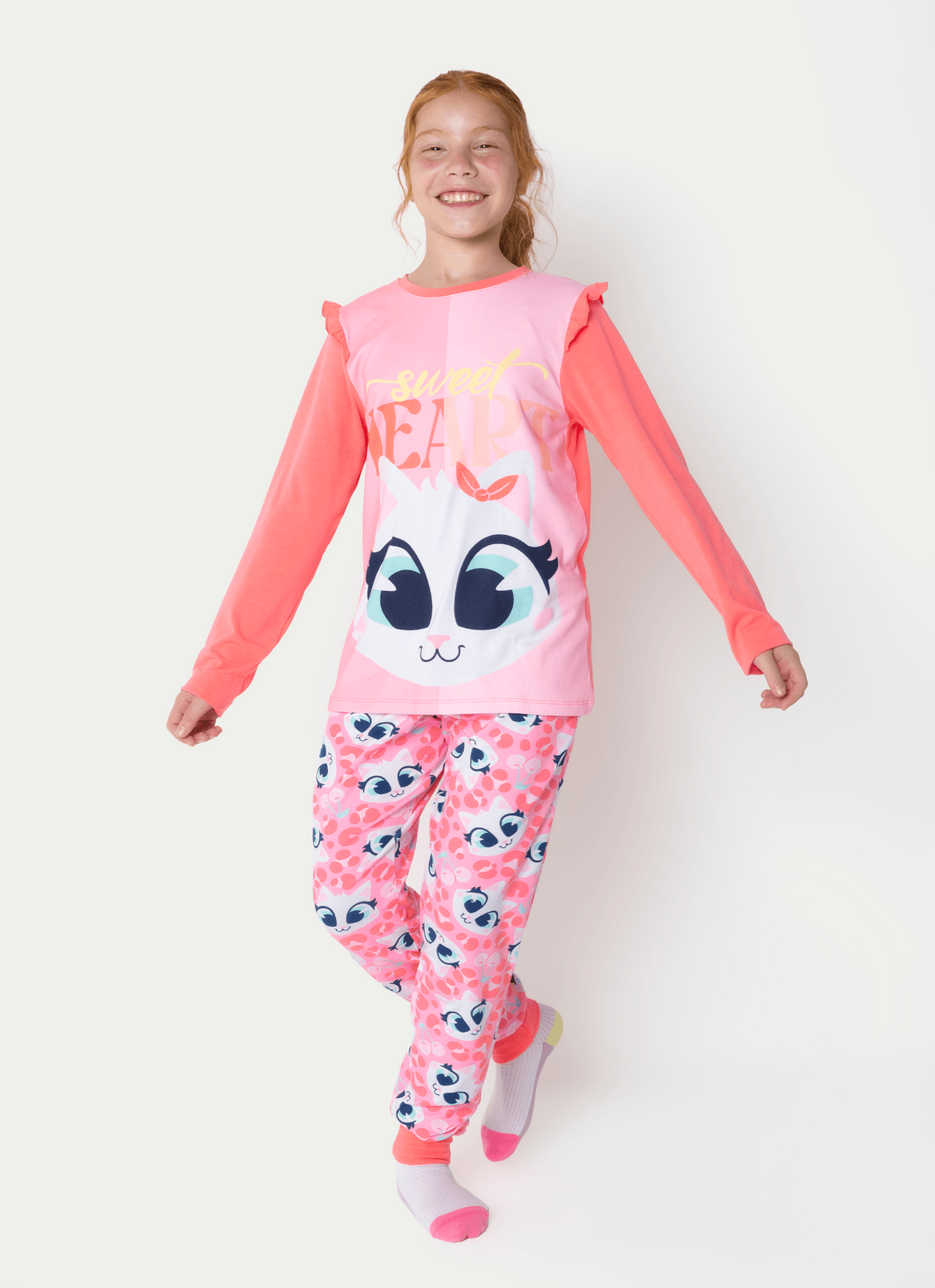 Pijama-Manga-Longa-Viscolycra-Menina-Teen-Gata-Cereja