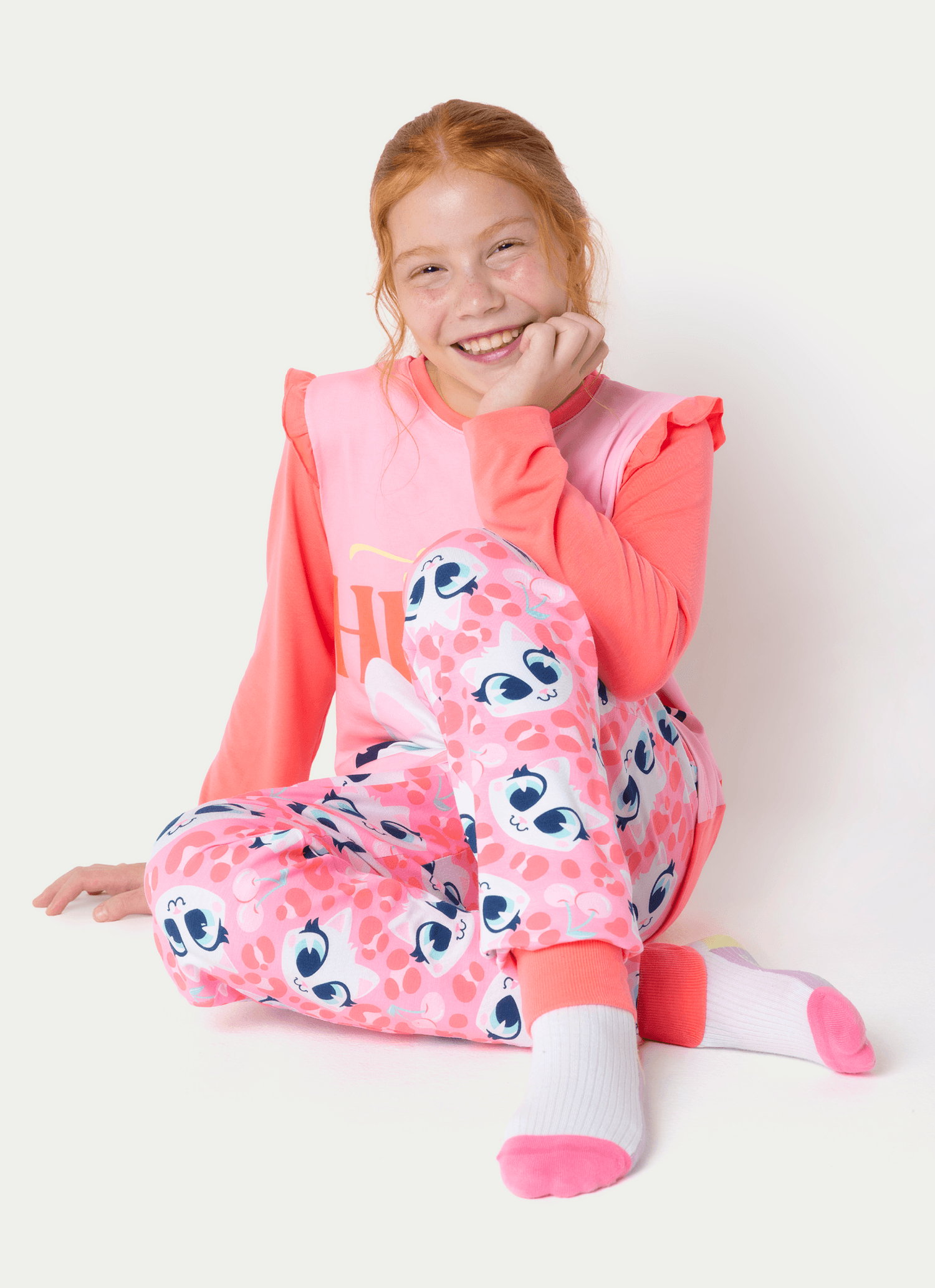 Pijama-Manga-Longa-Viscolycra-Menina-Teen-Gata-Cereja