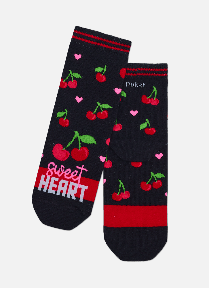 Meia-Soquete-Feminino-Cereja