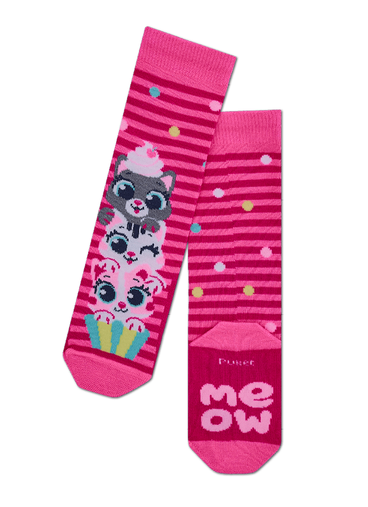Meia-Cano-3-4-Bebe-Menina-Gato-Cupcake