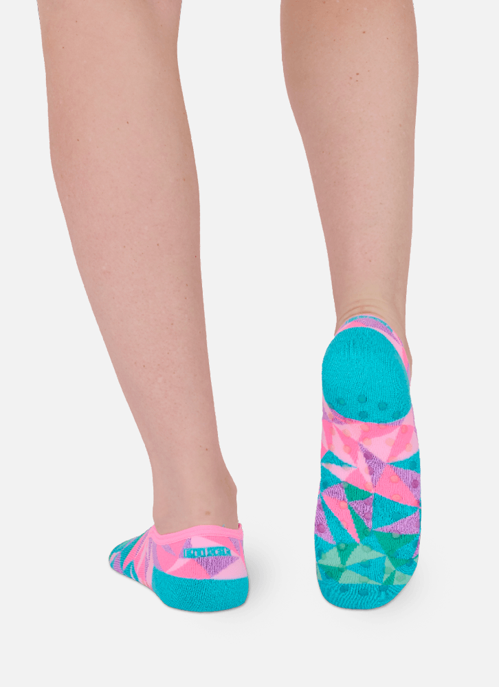 Meia-Sapatilha-Antiderrapante-Feminina-Mosaico