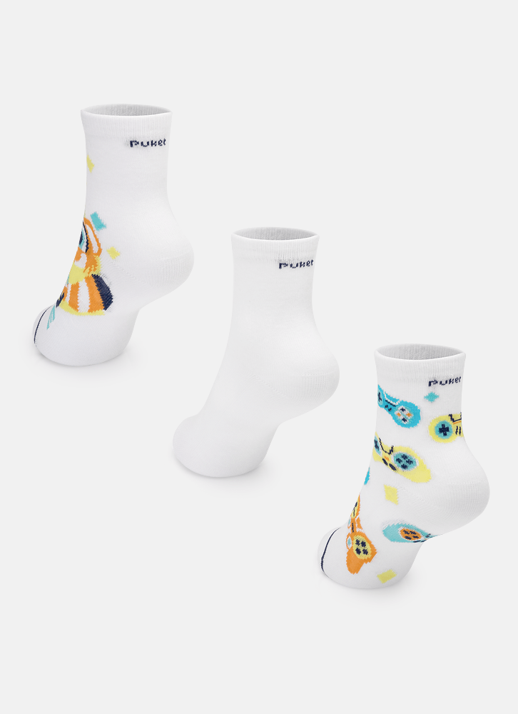 Kit-Com-3-Meias-Soquete-Menino-Raposa-Gamer