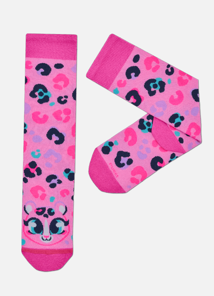 Meia-Cano-3-4-Menina-Onca