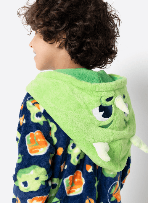 Macacão Manga Longa Soft Menino Dragão Camping