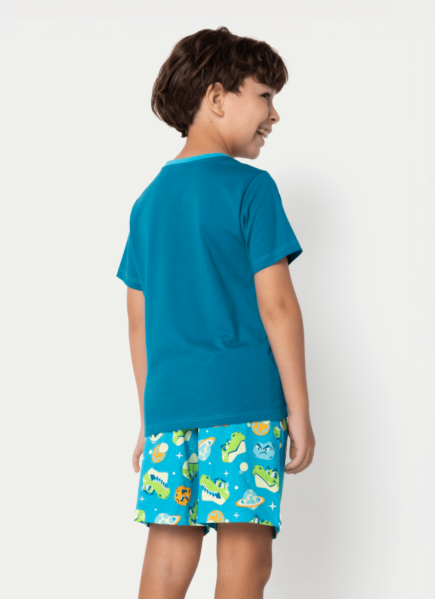 Pijama-Manga-Curta-Algodao-Menino-Dino-Astronauta