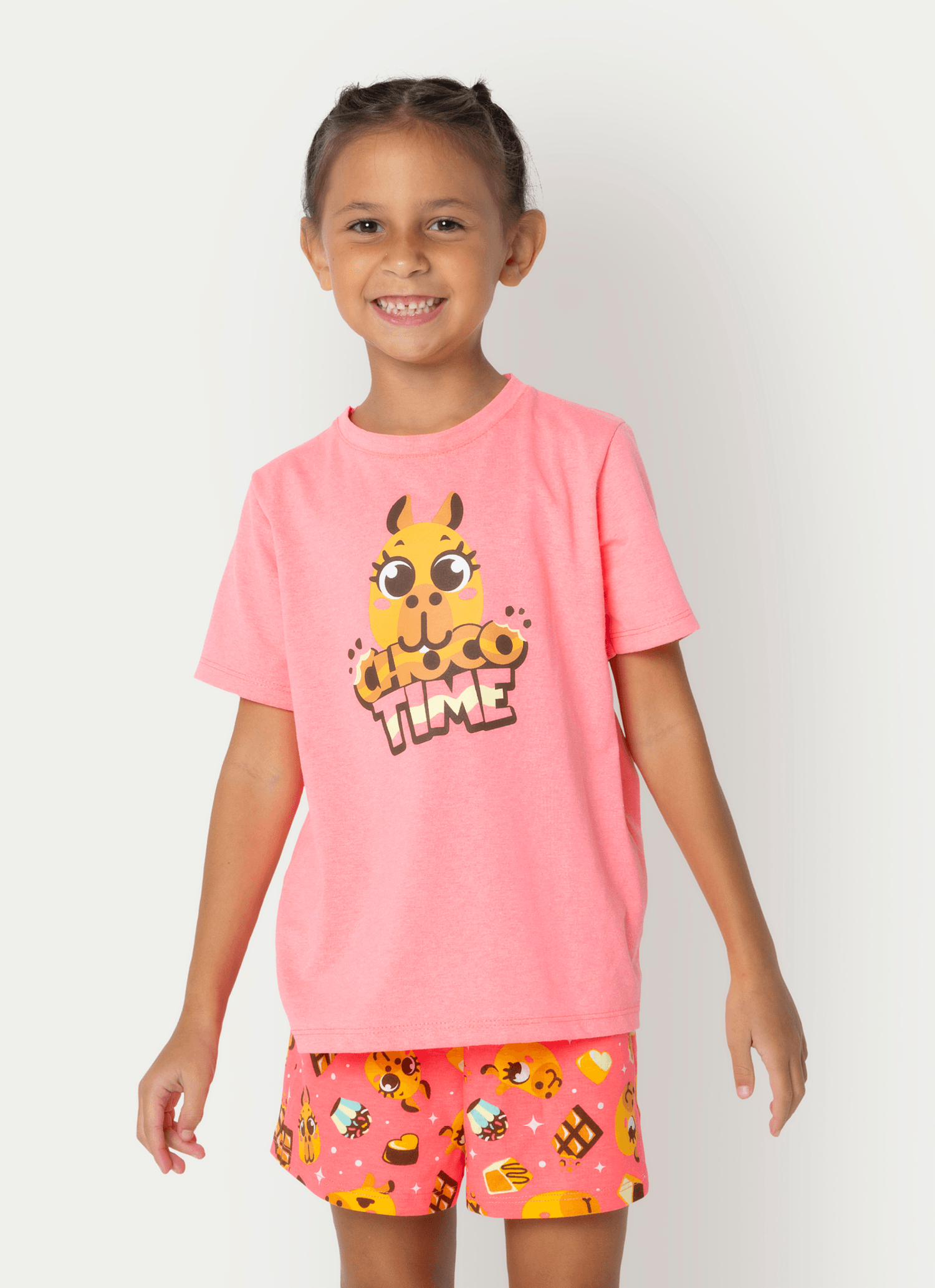 Pijama-Manga-Curta-Menina-Capivara-Chocolate