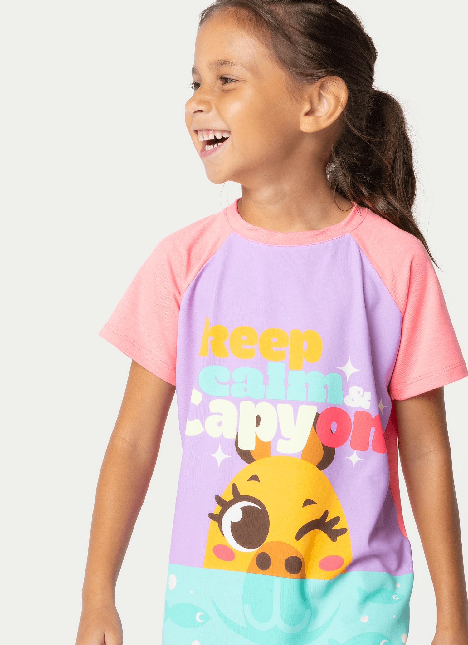 Pijama-Manga-Curta-Viscolycra-Menina-Capivara-Vibes