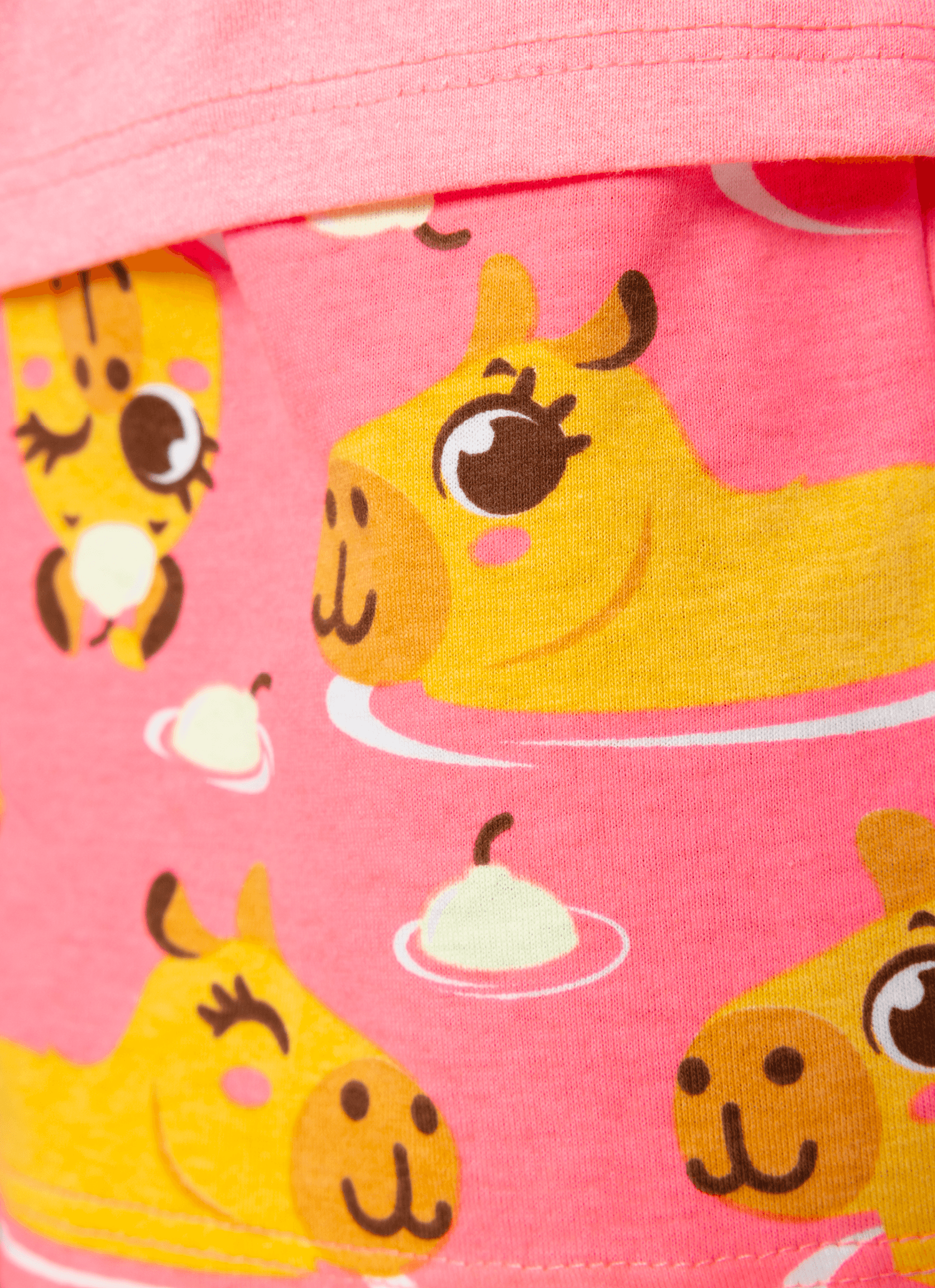 Pijama-Manga-Curta-Algodao-Menina-Capy-Bora