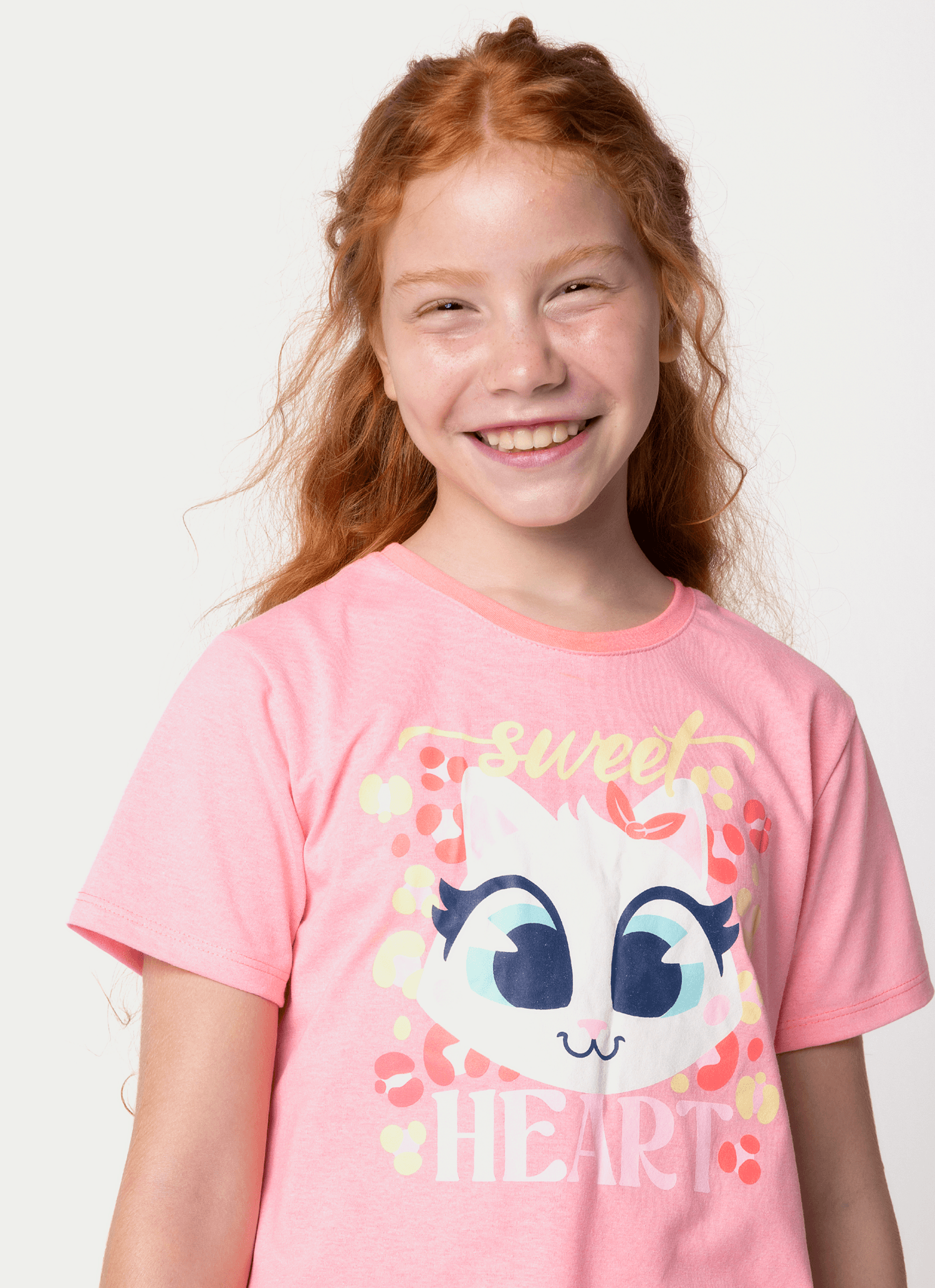 Camisola-Manga-Curta-Menina-Teen-Gata-Cereja