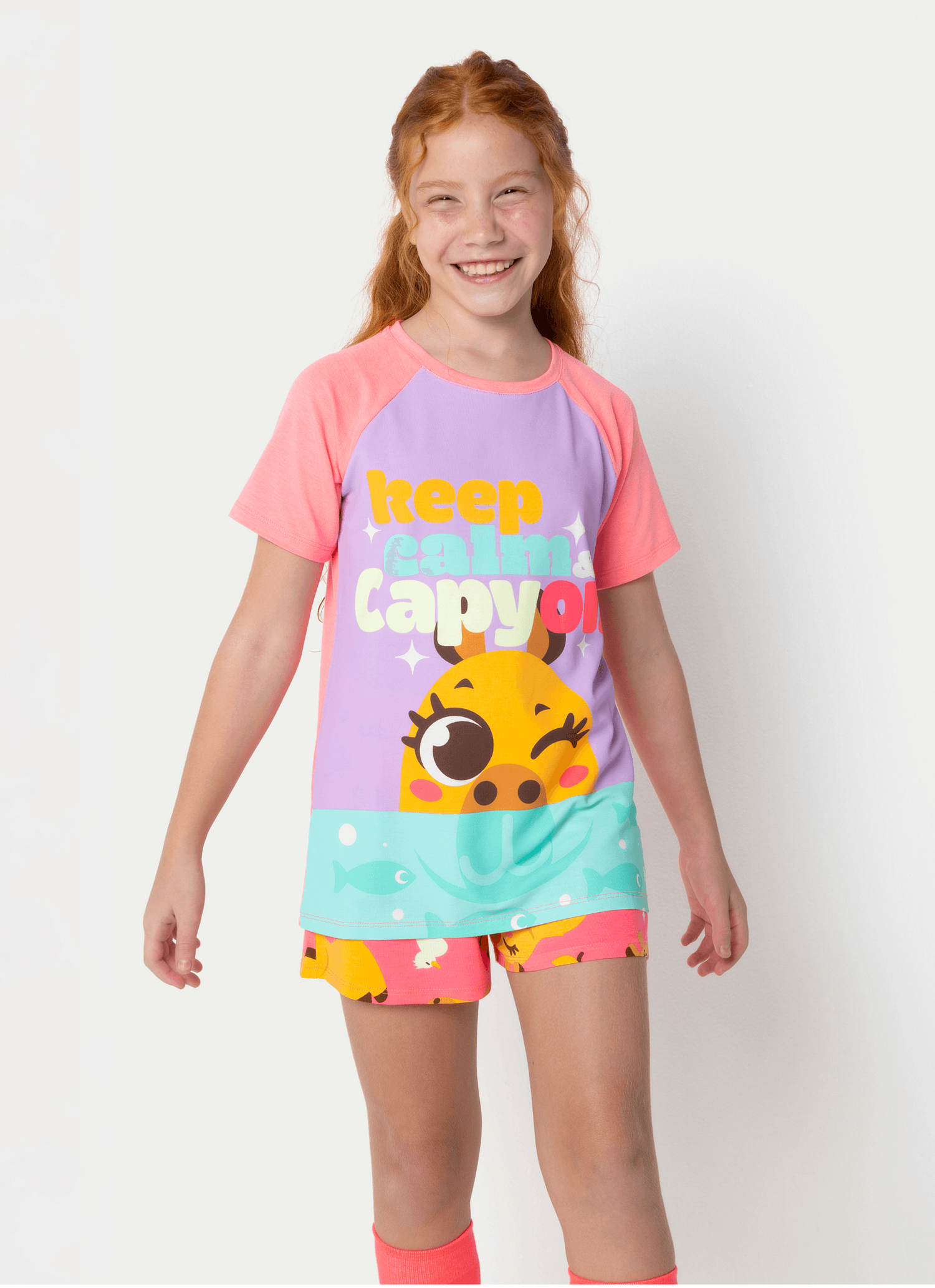 Pijama-Manga-Curta-Viscolycra-Menina-Teen-Capivara-Vibes