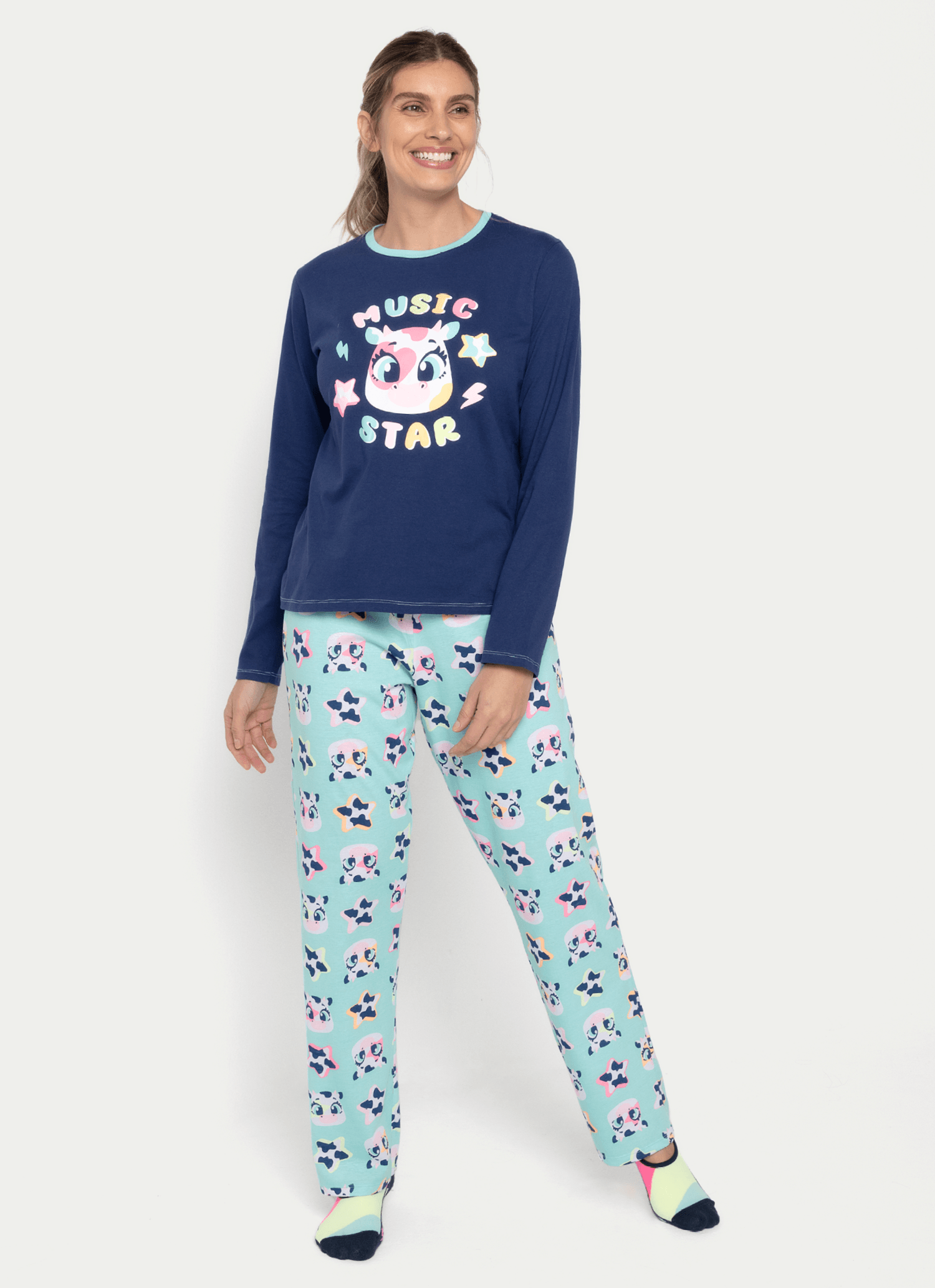 Pijama-Manga-Longa-Algodao-Feminino-Vaca-Moosic