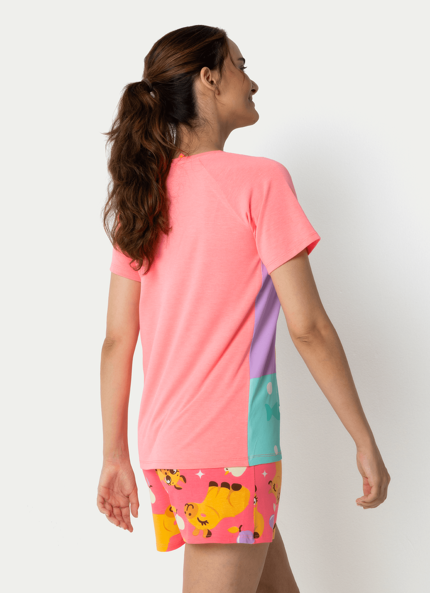 Pijama-Manga-Curta-Viscolycra-Feminino-Capivara-Vibes