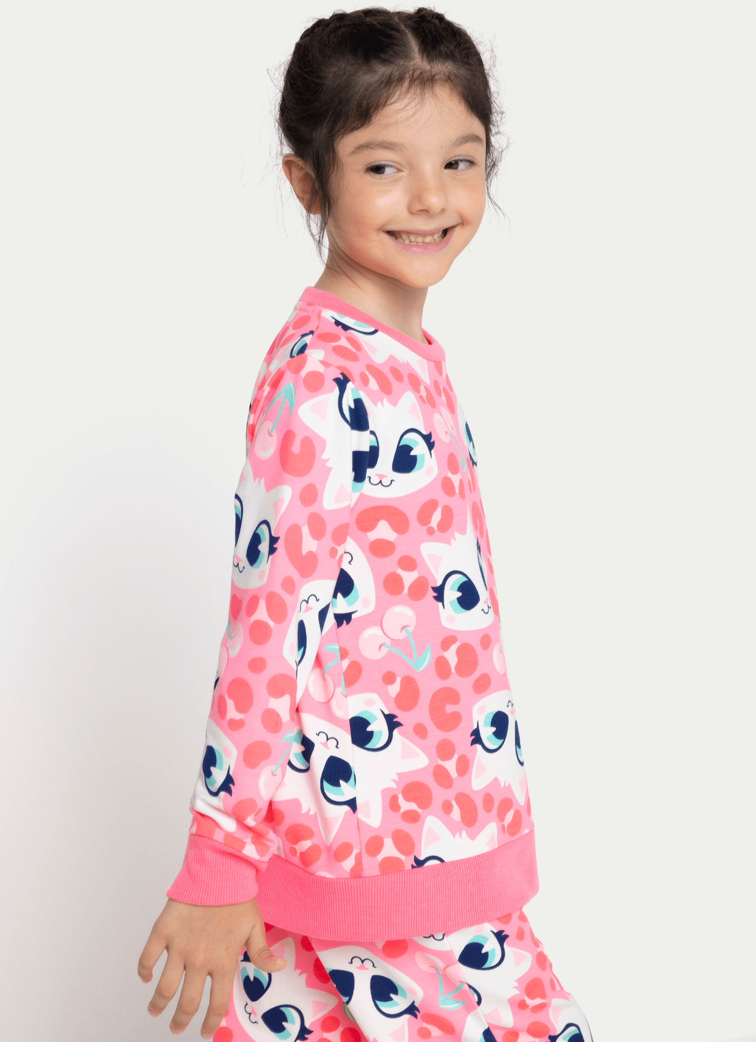 Pijama-Manga-Longa-Ultra-Visco-Menina-Gata-Cereja