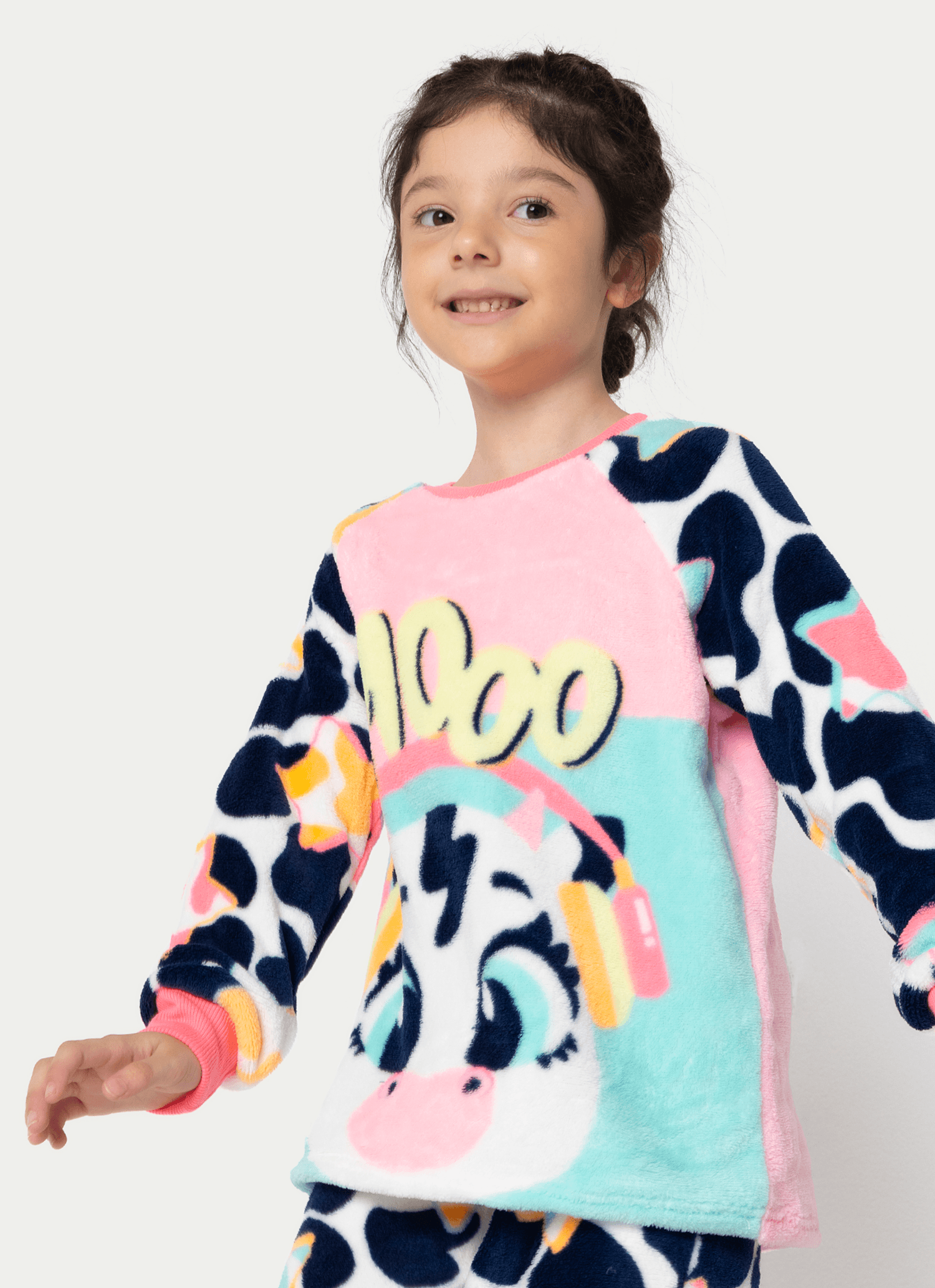 Pijama-Manga-Longa-Soft-Menina-Vaca-Moosic