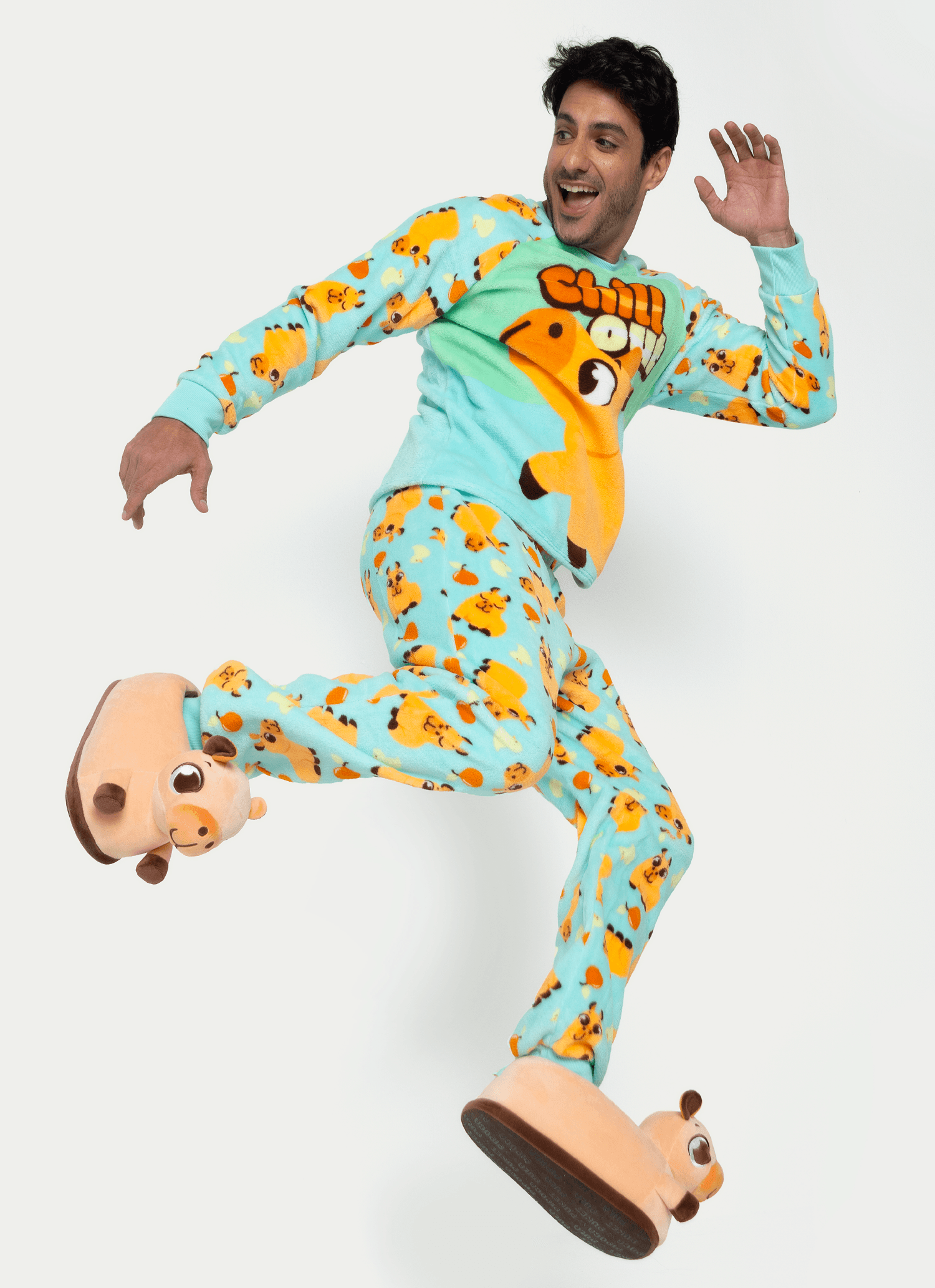 Pijama-Manga-Longa-Soft-Unissex-Adulto-Capivara-Vibes