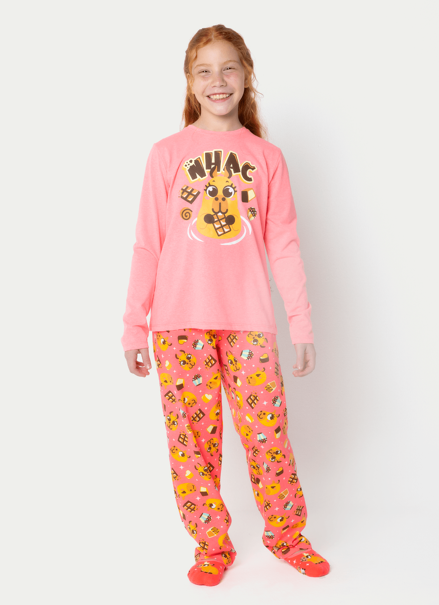 Pijama-Manga-Longa-Menina-Teen-Capivara-Chocolate