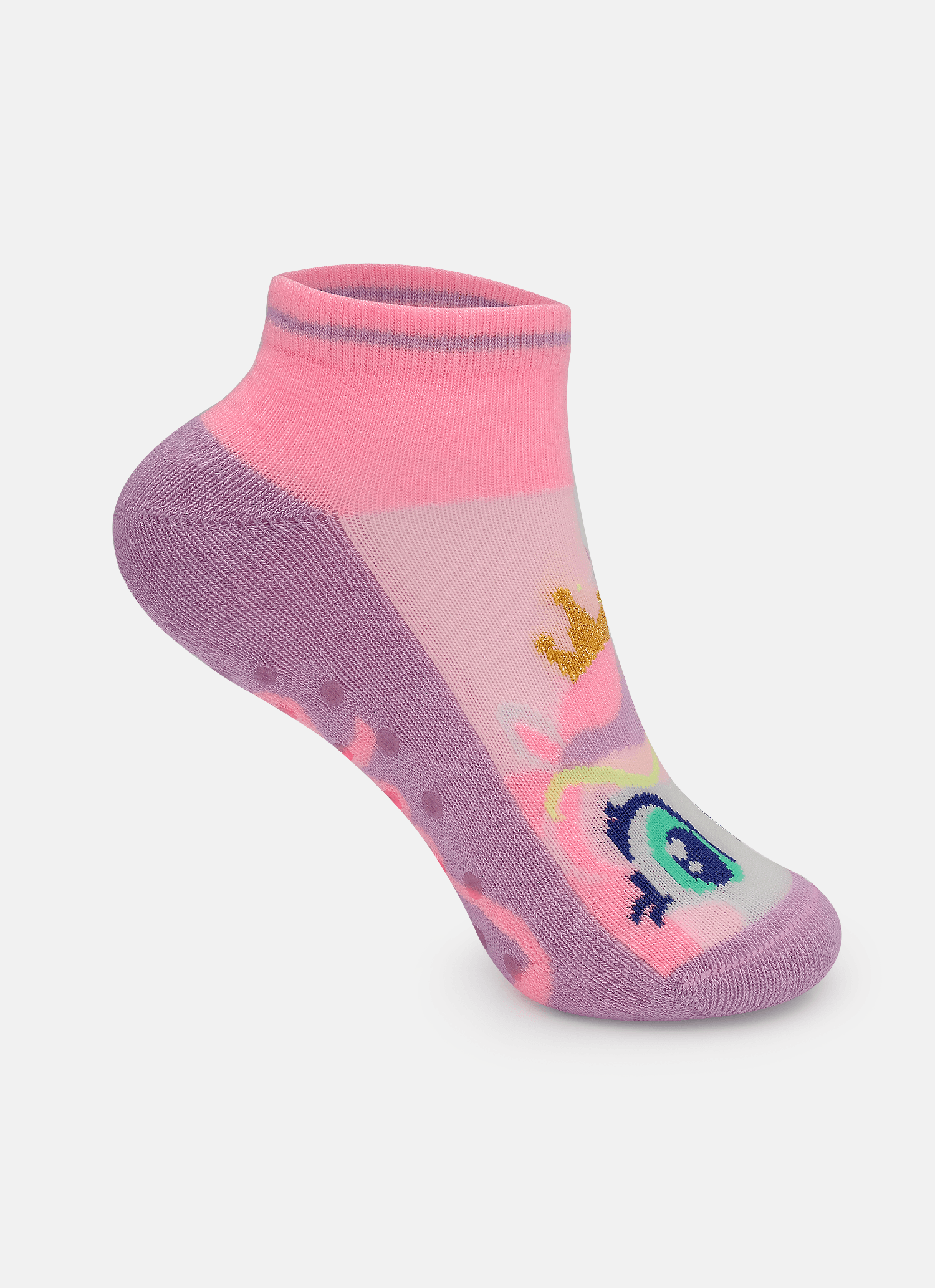 Meia-Cano-Curto-Antiderrapante-Menina-Unicornio-Diamante