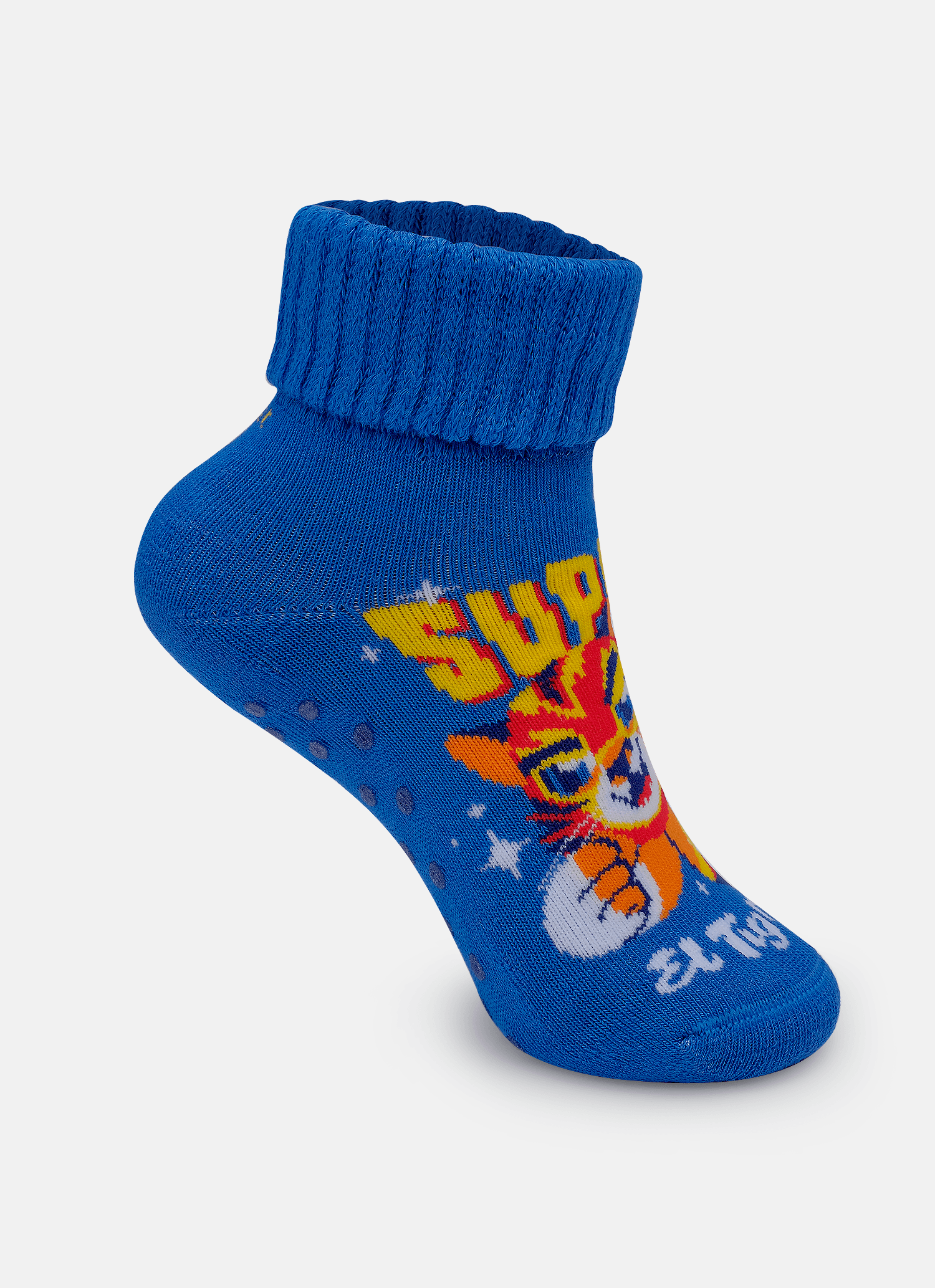 Meia-Botinha-Antiderrapante-Bebe-Menino-Tigre-Lucha