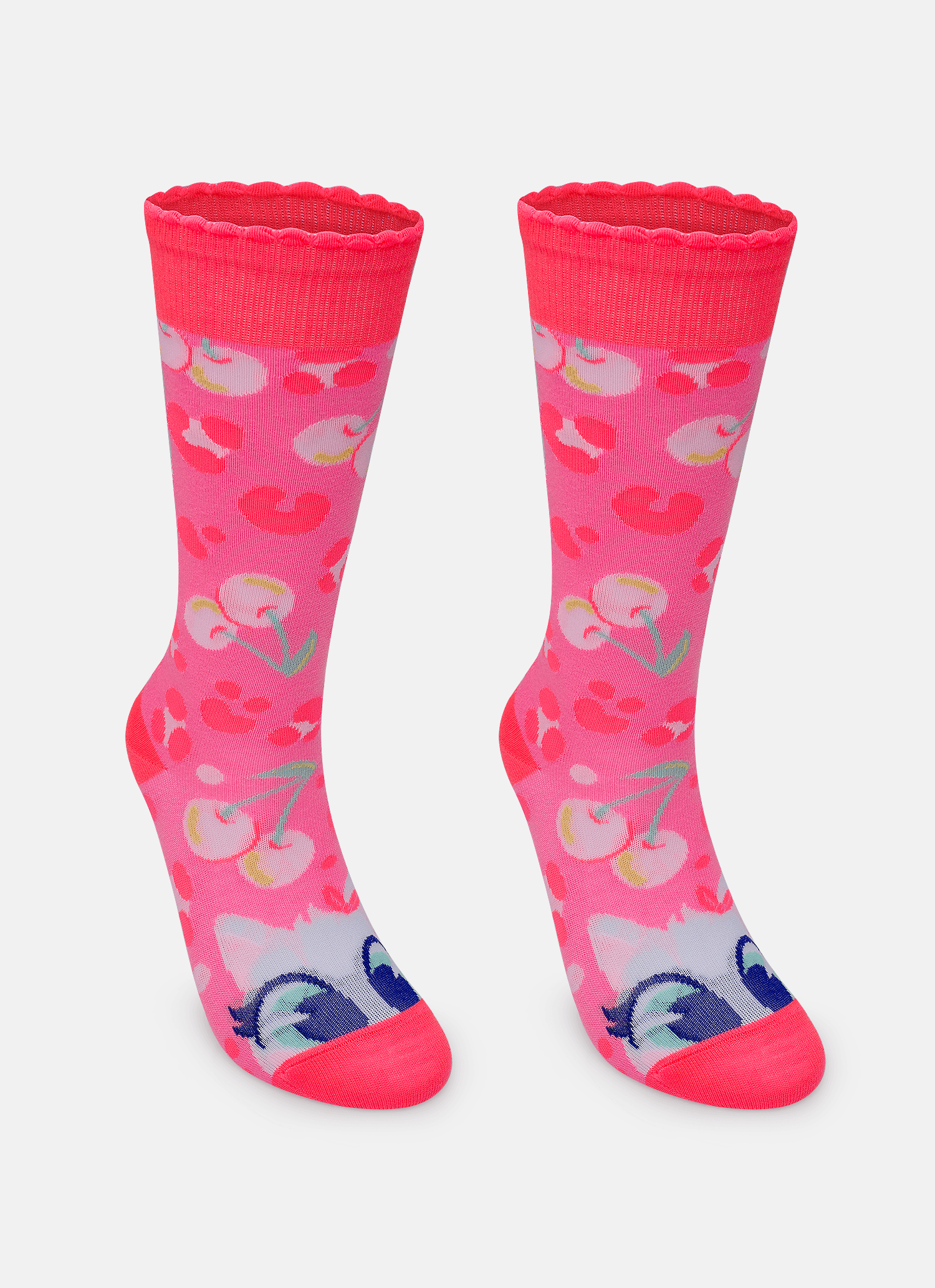 Meia-Cano-3-4-Feminino-Gata-Cereja