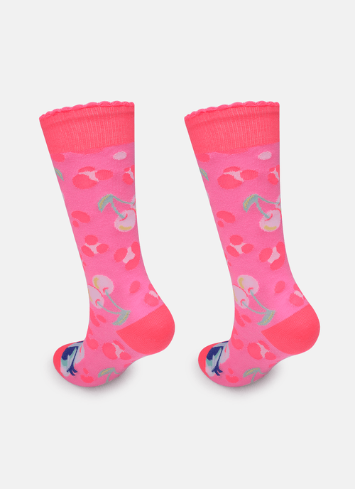 Meia Cano 3/4 Feminino Gata Cereja