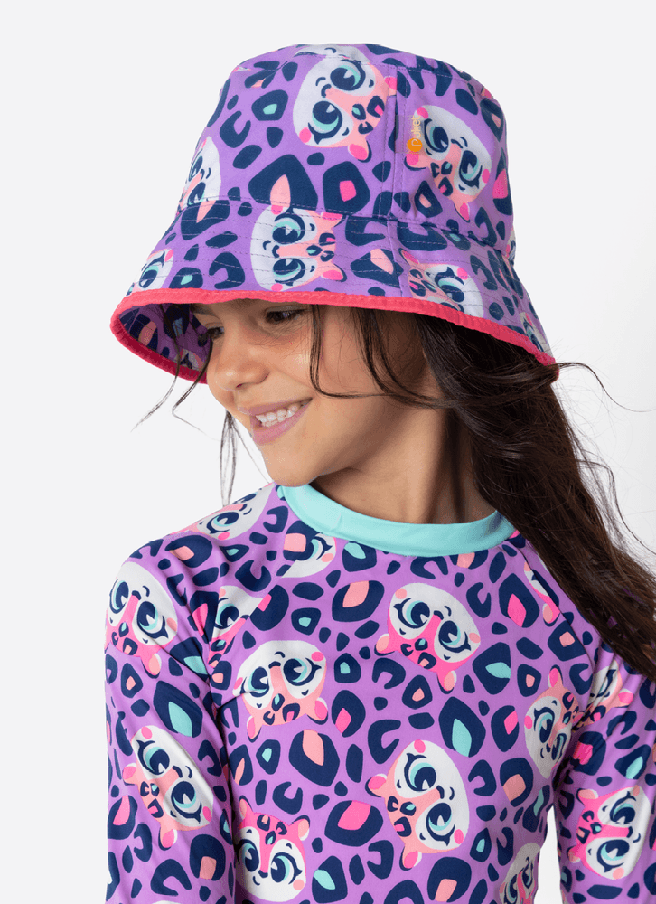 Chapeu-Bucket-Menina-Onca