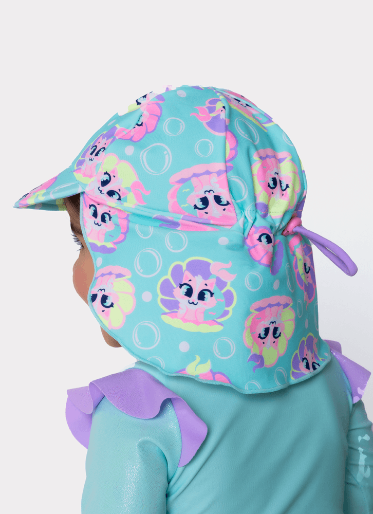 Chapeu-Com-Protecao-Solar-Bebe-Menina-Gata-Sereia