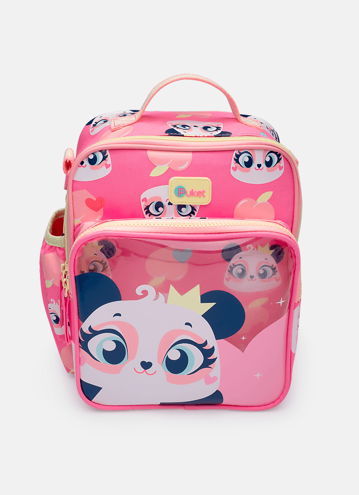 Lancheira-Termica-Com-Bolso-Frontal-Panda-Romantico