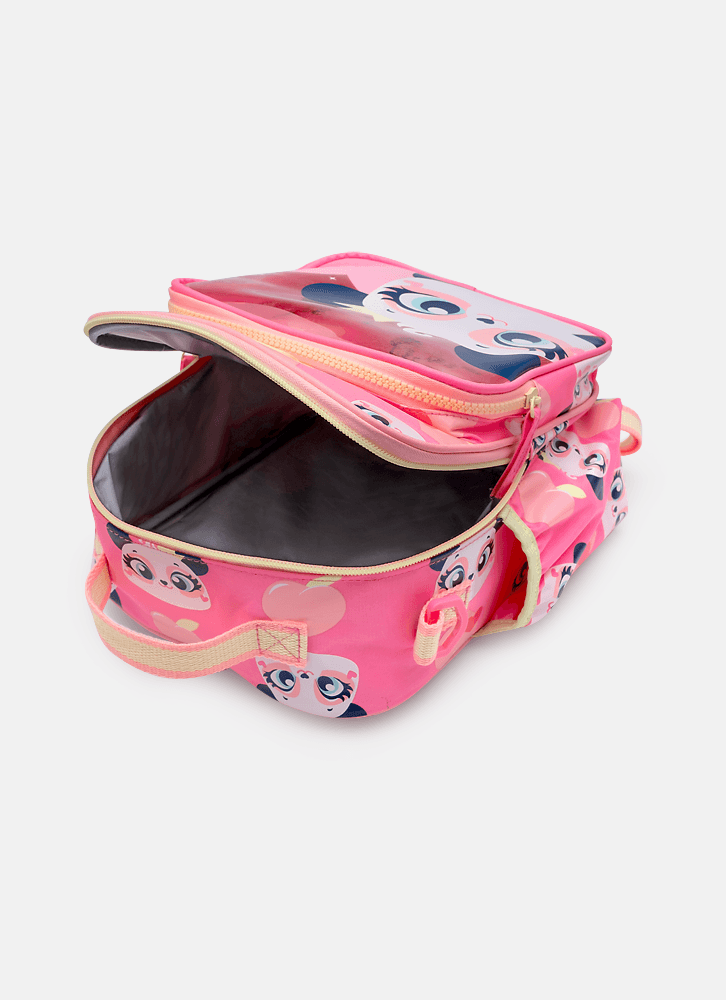 Lancheira-Termica-Com-Bolso-Frontal-Panda-Romantico
