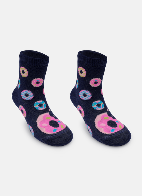 Meia Soquete Bebê Menina Donuts