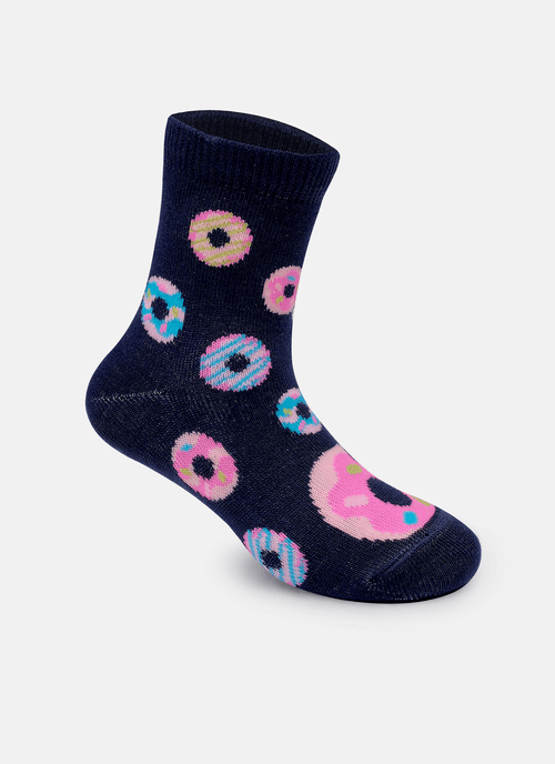 Meia Soquete Bebê Menina Donuts