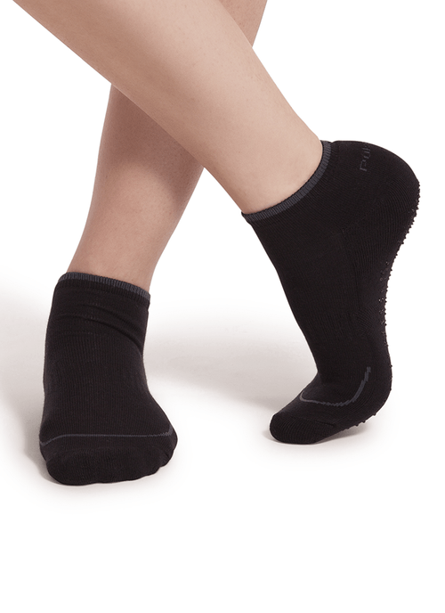 Meia Cano Curto Antiderrapante Uniseex Adulto Esportiva
