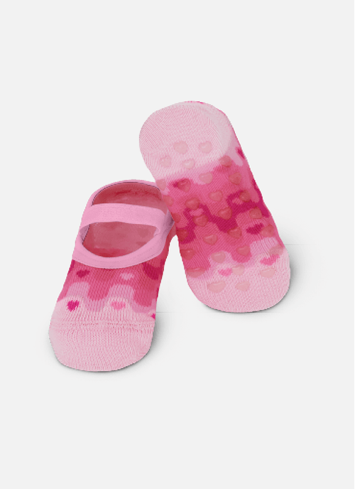 Meia Sapatilha Bebê RN Menina Coração