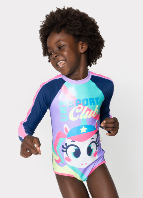 Maio Manga Longa Menina 1/2 anos Unicórnio Tênis