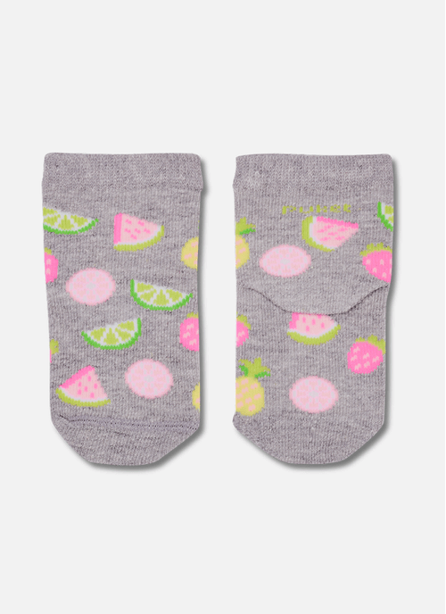 Meia Soquete Bebê Menina Frutas