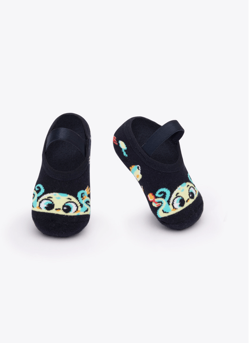 Meia Sapatilha com Antiderrapante Bebê Menino Polvo