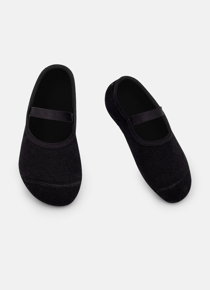 Meia-Sapatilha-Antiderrapante-Unissex-Kids-Lisa-Preta