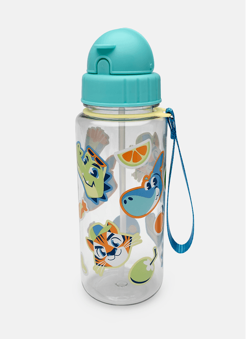 Garrafa com Canudo Multibichos