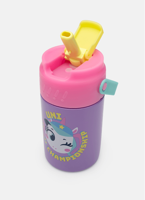 Garrafa Térmica com Canudo Unicórnio Tênis