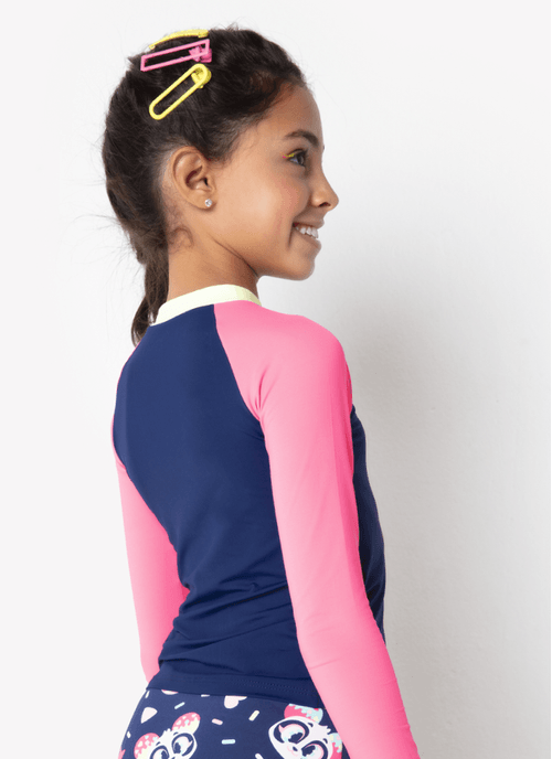 Conjunto Camiseta e Calcinha Menina Panda Donut