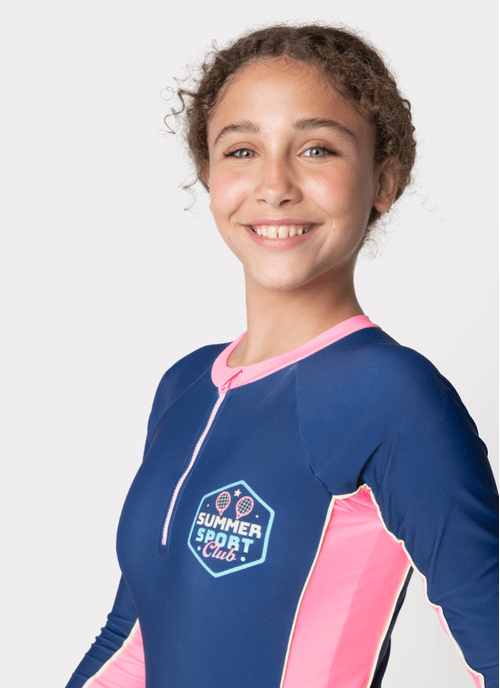 Maio Manga Longa Menina Teen Unicórnio Tênis