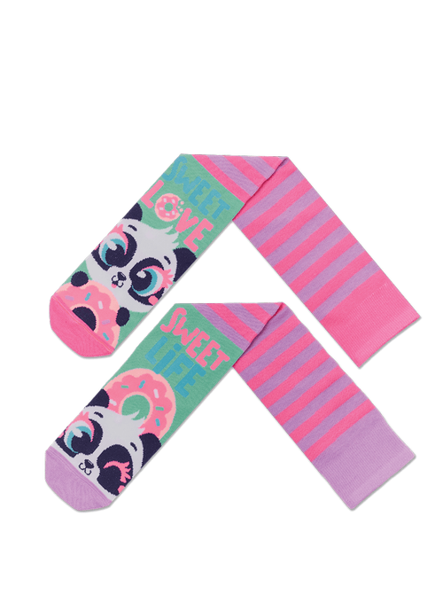 Meia Cano 3/4 Feminina Panda